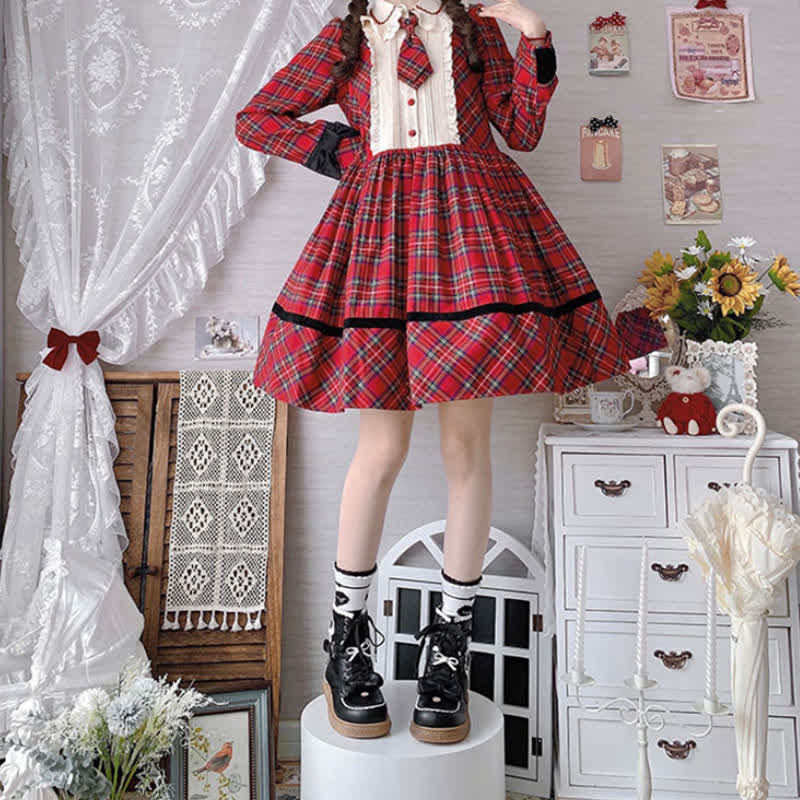 Bow Knot Button Bear Lolita Martin Boots modakawa