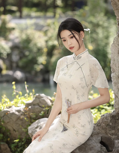 Retro Spring Dress Cheongsam Hanfu Story