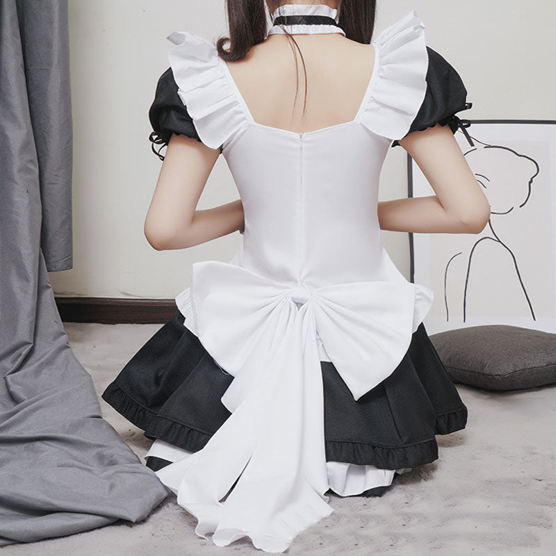 Princess Maid Bow Tie Costume Top Skirt Set Modakawa