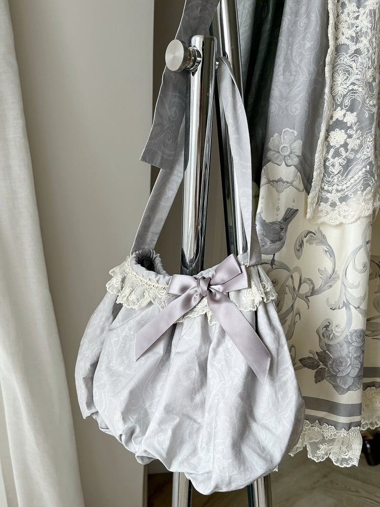 / Pink Gray Bag Blue Hand FashionChic