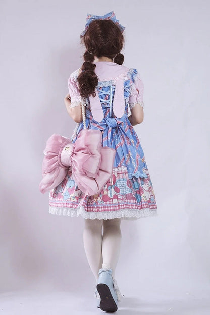 Big Pink Bowknot Lolita Backpack SpreePicky