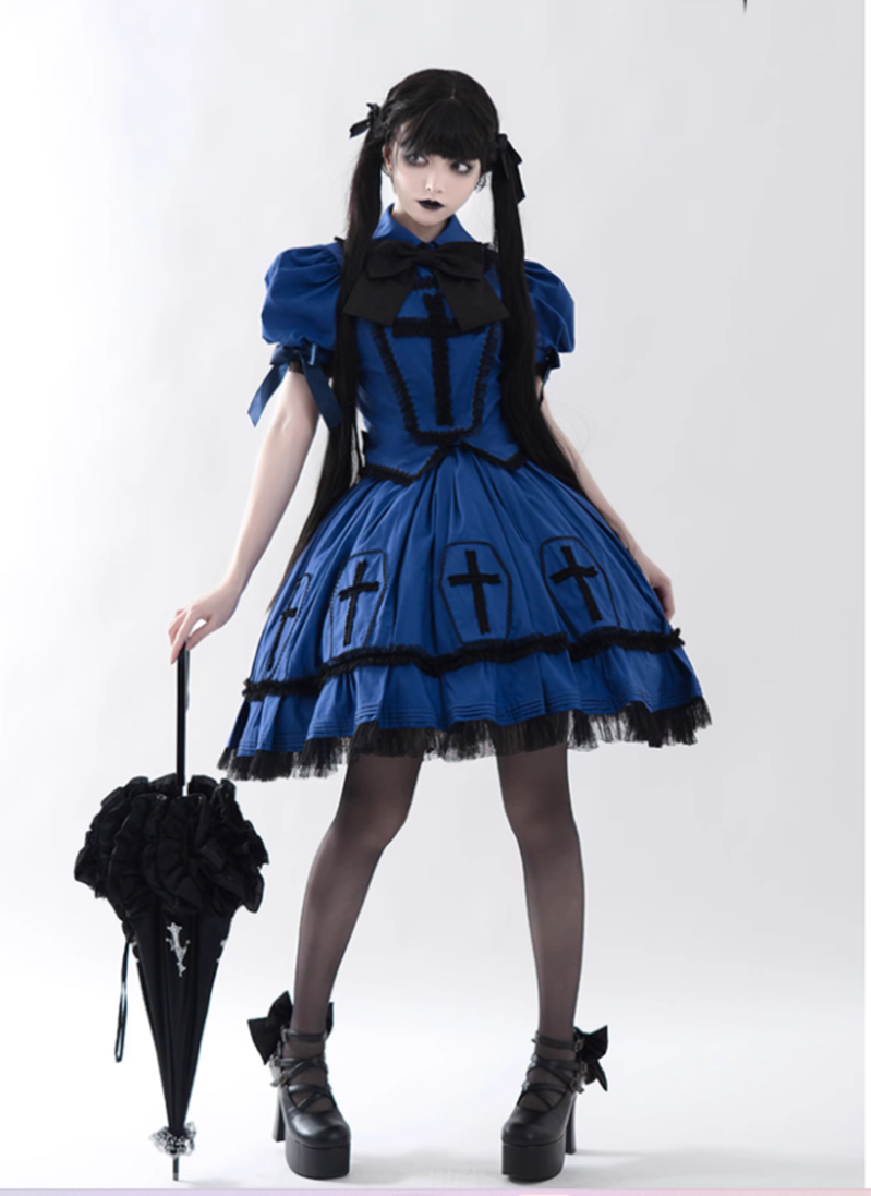 Halloween Cross Lolita Dress Confession Balloon