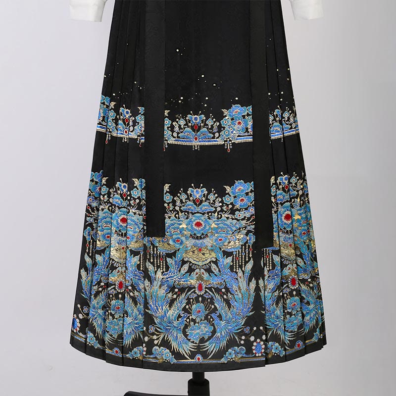 Plumage Embroidery Shirt Flower Tapestry Skirt modakawa