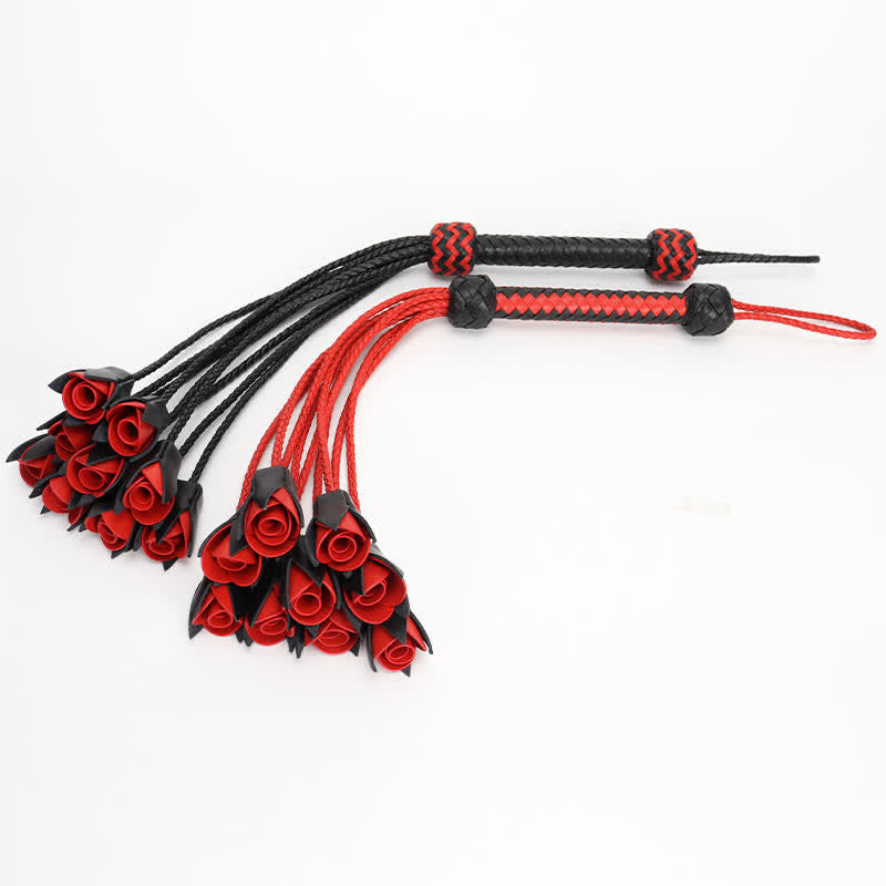 Red Maid Cosplay Leather Rose Whip modakawa