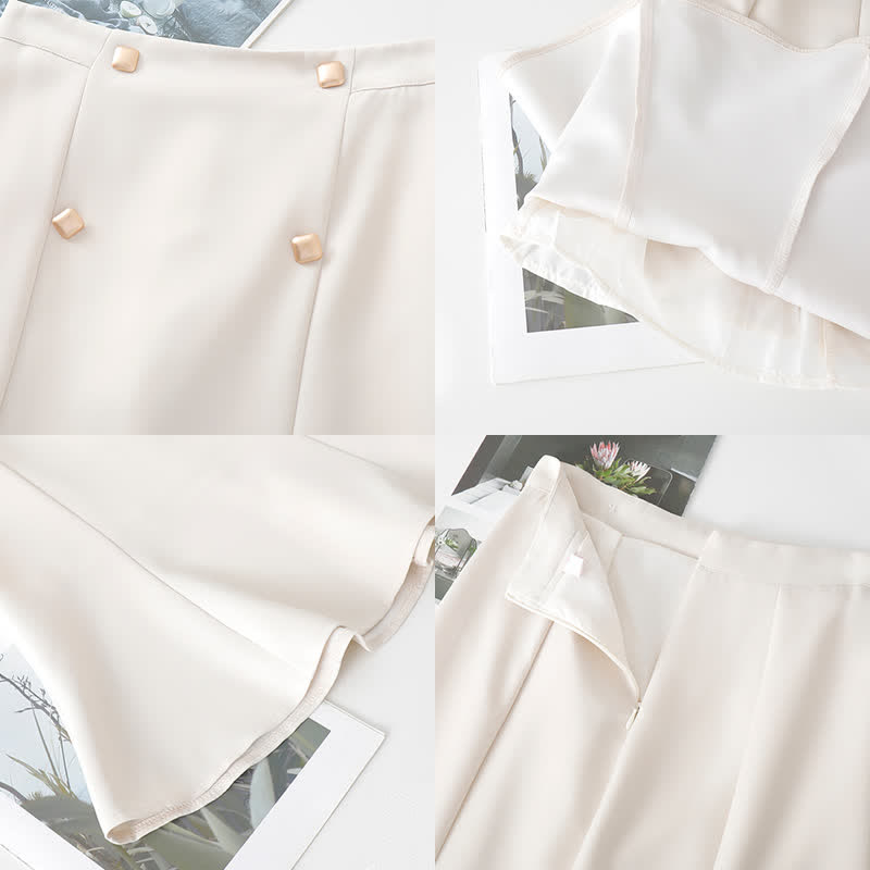 Elegant Flouncing Hem Skirt modakawa