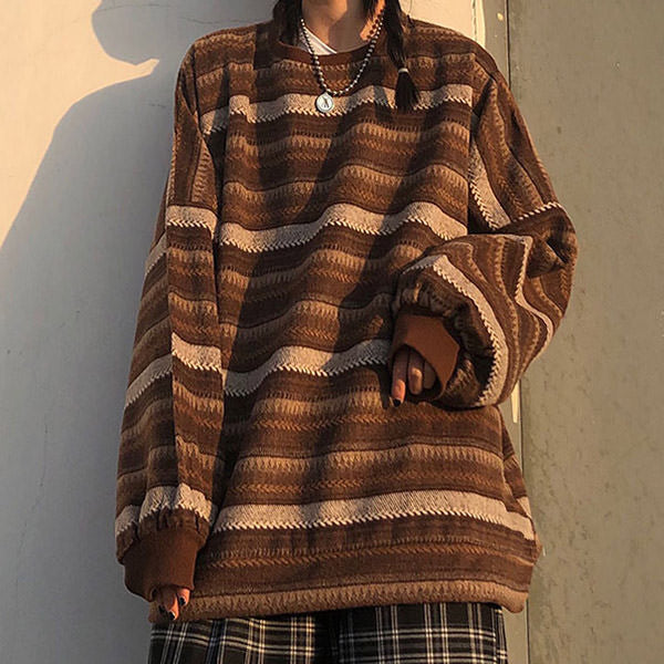 Vintage Striped Sweater Boogzel Clothing