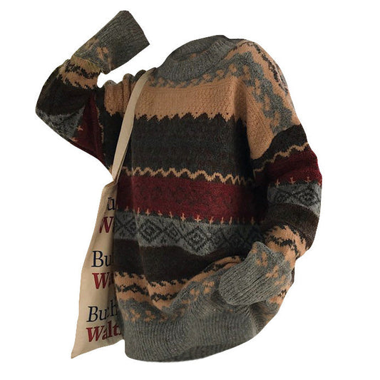 Retro Wide Knit Sweater Boogzel Clothing