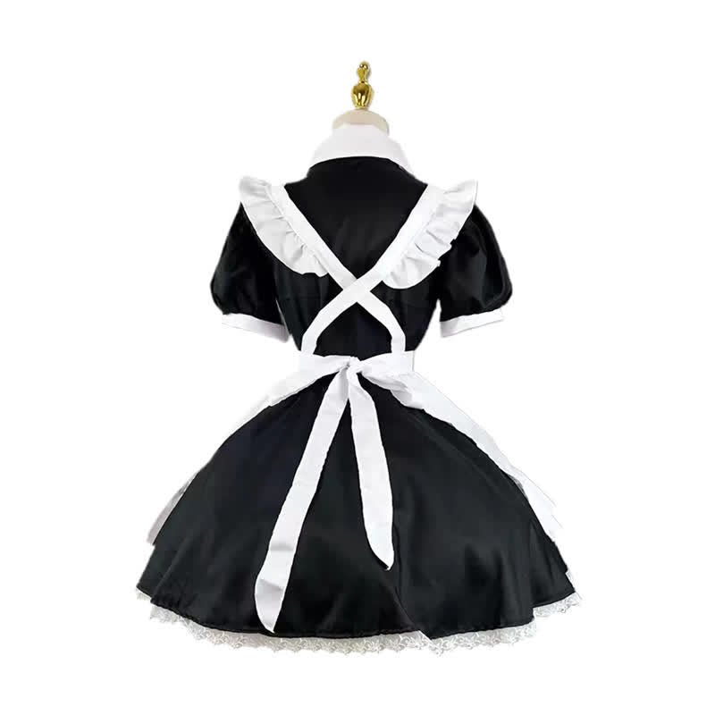 Kawaii Sweet Ruffled Maid Lolita Dress Modakawa