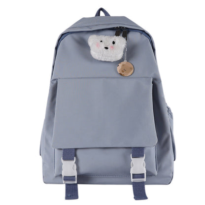 Cartoon Puppy Pattern Pure Color Backpack modakawa