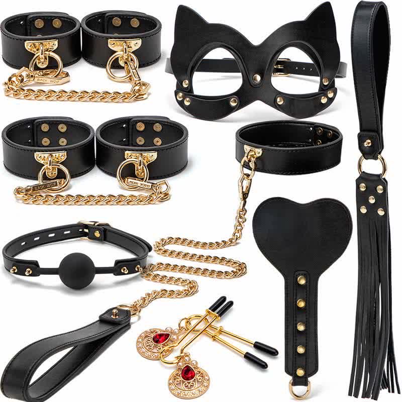 Leather Maid Cosplay Accessories 8 Pieces Set Modakawa