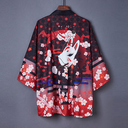 Vintage Anime Sakura Kimono Outerwear Sun Protective Modakawa