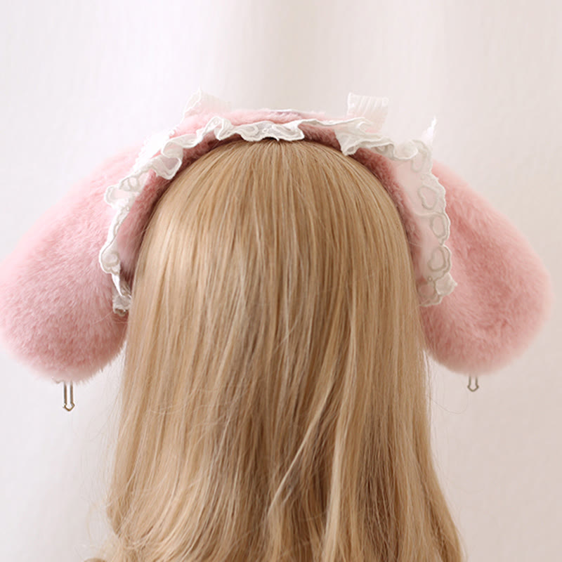 Sweet Bowknot Cross Decor Lolita Plush Hat modakawa