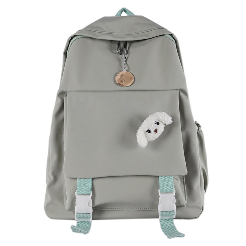 Cartoon Puppy Pattern Pure Color Backpack modakawa