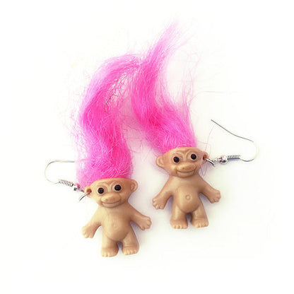 Funny Troll Earrings Boogzel Clothing