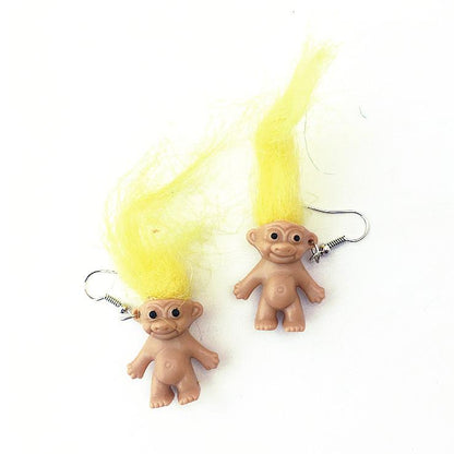 Funny Troll Earrings Boogzel Clothing