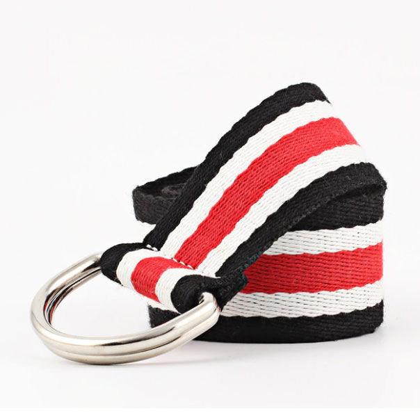 Colorful Striped Belt Boogzel Clothing