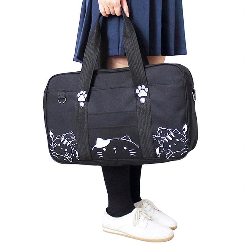 Kawaii JK Cat Cartoon Uniform Crossbody Bag Modakawa