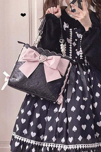 Bowknot Pearl Sweet Shoulder Bag SpreePicky