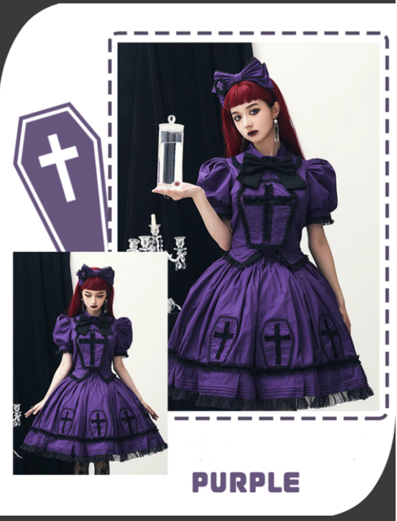 Halloween Cross Lolita Dress Confession Balloon