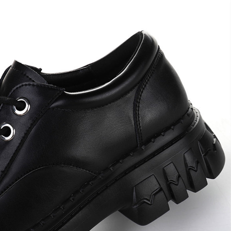 Black Chunky JK Mary Janes Shoes modakawa