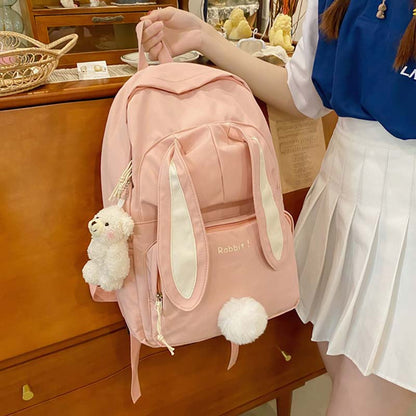 Sweet Cartoon Bunny Ears Backpack Modakawa