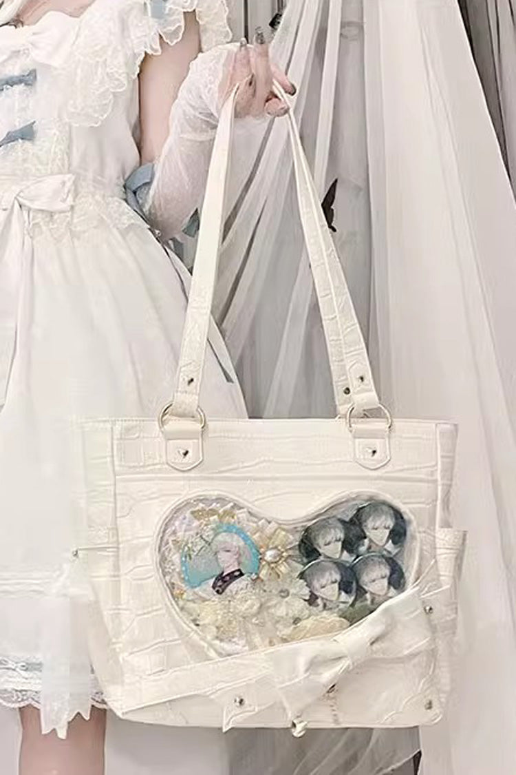 Transparent Love Bowknot Shoulder Bag SpreePicky