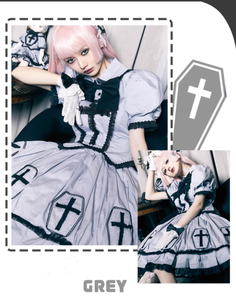 Halloween Cross Lolita Dress Confession Balloon