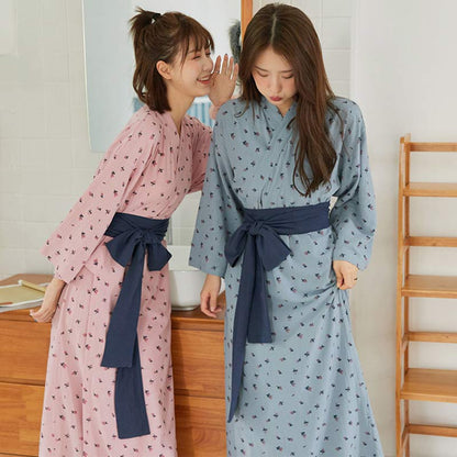 Flower Bowknot Lace Up Pajamas Modakawa