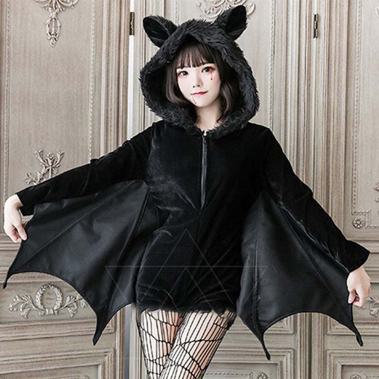 Halloween Dark Bat Plush Sweatshirt Youvimi