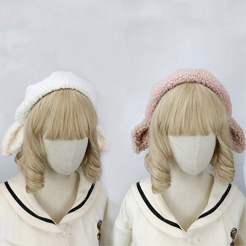 Cute Sheep Ears Woolen Lolita Beret modakawa