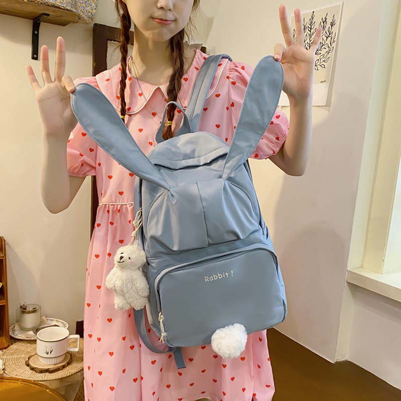 Sweet Cartoon Bunny Ears Backpack Modakawa