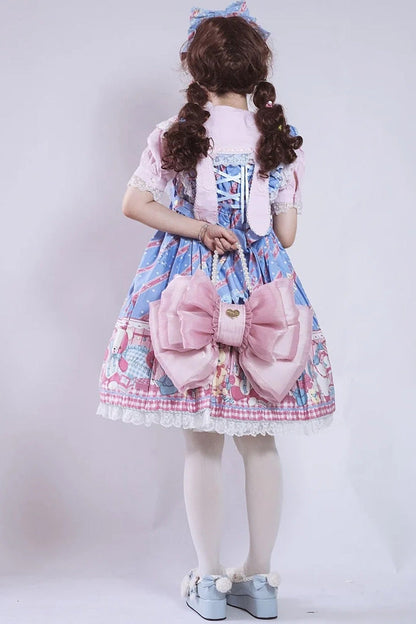 Big Pink Bowknot Lolita Backpack SpreePicky