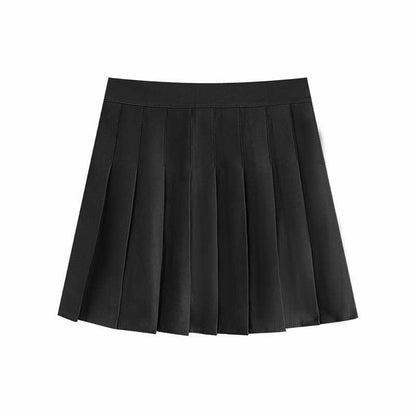 Irregular Cardigan Sweater High Waist Pleated Skirt Set Modakawa