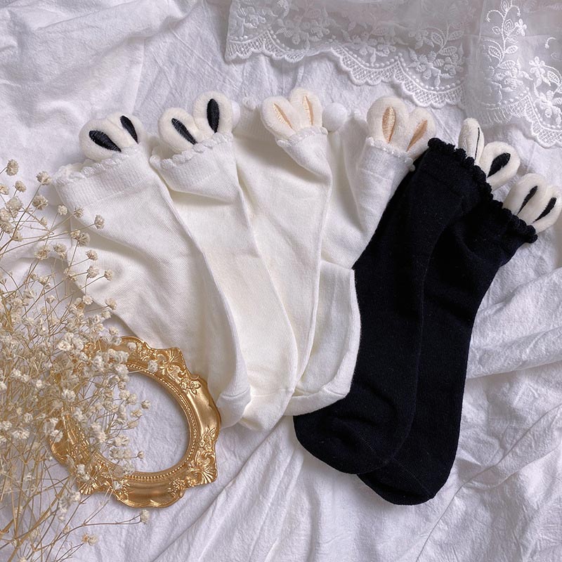 Bunny Ears Lolita Ankle Socks modakawa