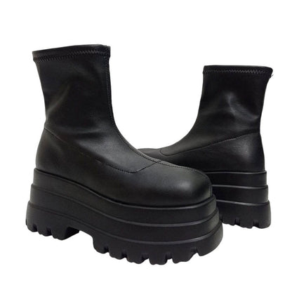 Classic High Platform Boots SpreePicky