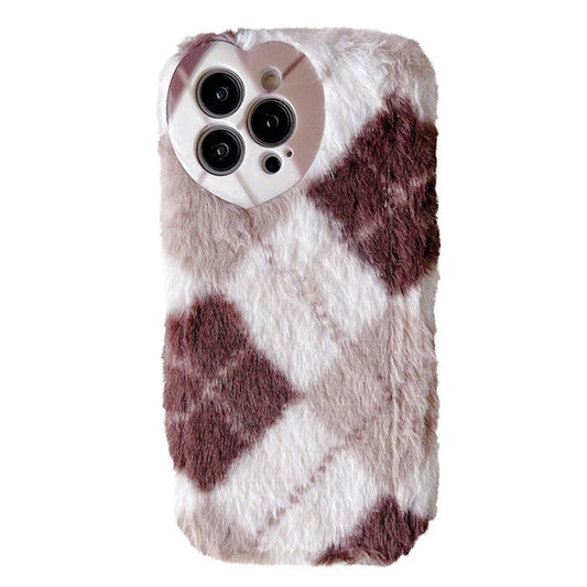 Argyle Fuzzy iPhone Case Boogzel Clothing