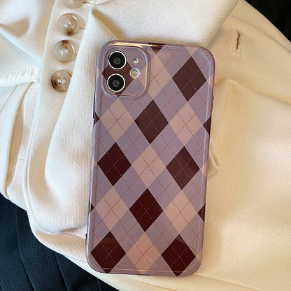 Pink Argyle iPhone Case Boogzel Clothing