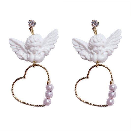 Heart Angel Earrings spreepickyshop
