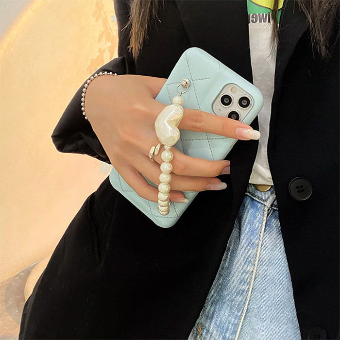 Blue Pearl Chain Phone Case SpreePicky