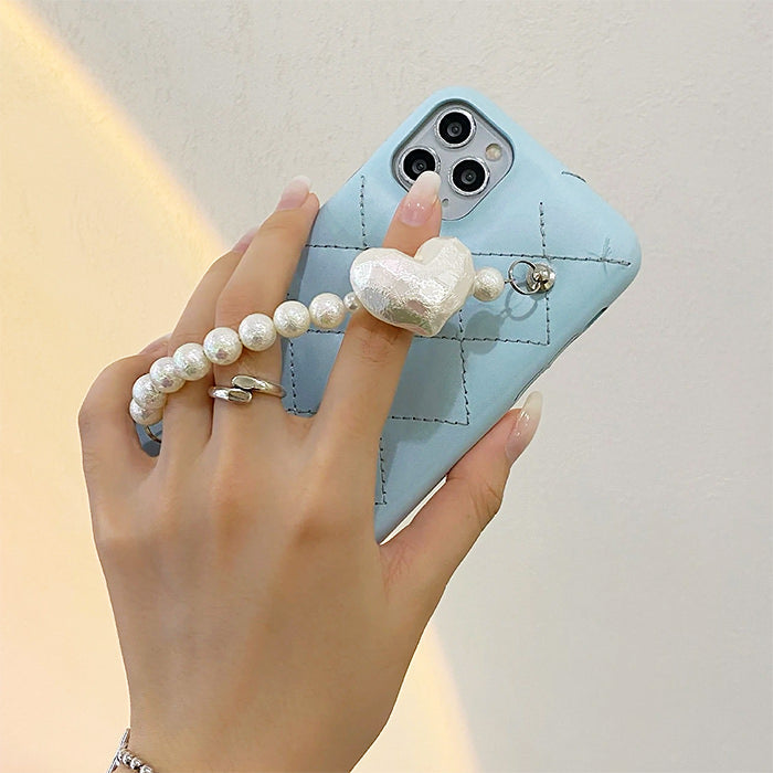 Blue Pearl Chain Phone Case SpreePicky