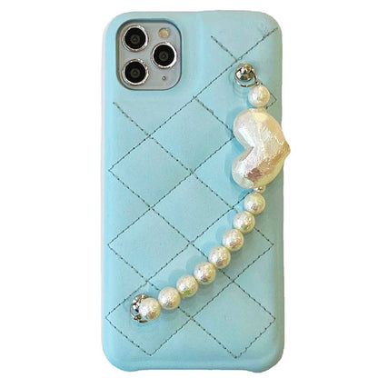 Blue Pearl Chain Phone Case SpreePicky