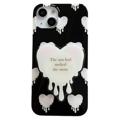 Black and White Heart iPhone Case SpreePicky