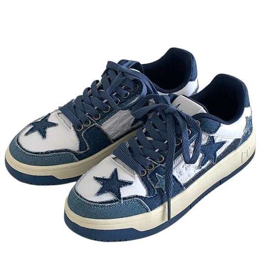 Blue Jeans Star Sneakers Boogzel Clothing