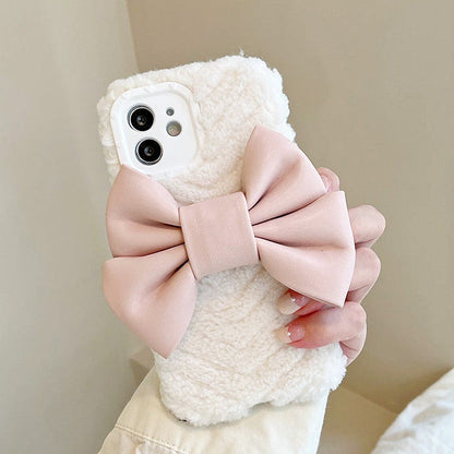 Sweet Bow Fluffy iPhone Case SpreePicky