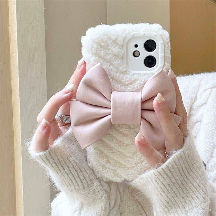 Sweet Bow Fluffy iPhone Case SpreePicky