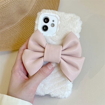 Sweet Bow Fluffy iPhone Case SpreePicky