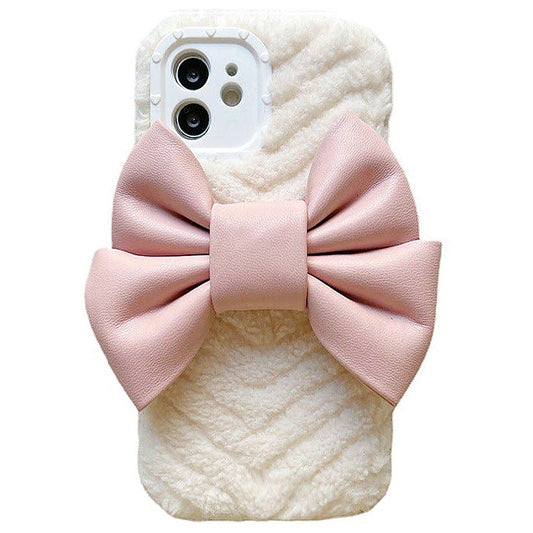 Sweet Bow Fluffy iPhone Case SpreePicky