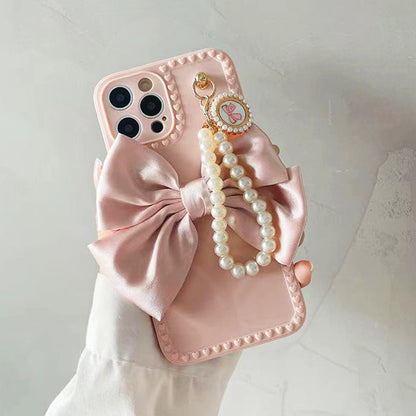 Pink Bow Pearl Phone Case SpreePicky