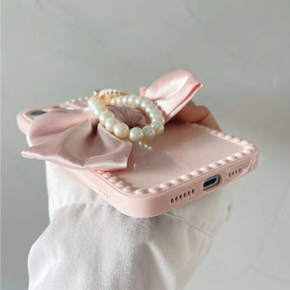 Pink Bow Pearl Phone Case SpreePicky