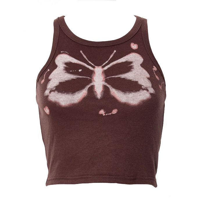 Butterfly Mini Crop Top Boogzel Clothing